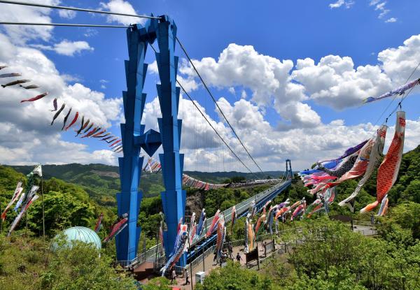 『雲が湧く大吊橋』の画像